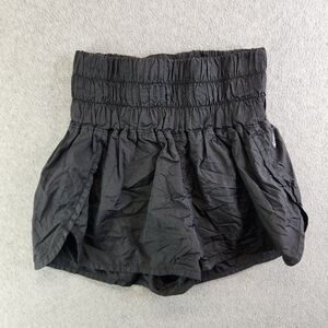 Free People Movement Shorts Womens M Black The Way Home High Rise Lined FP